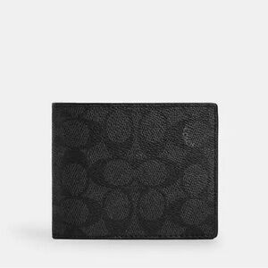 Coach Black Signature Men's Card Holder